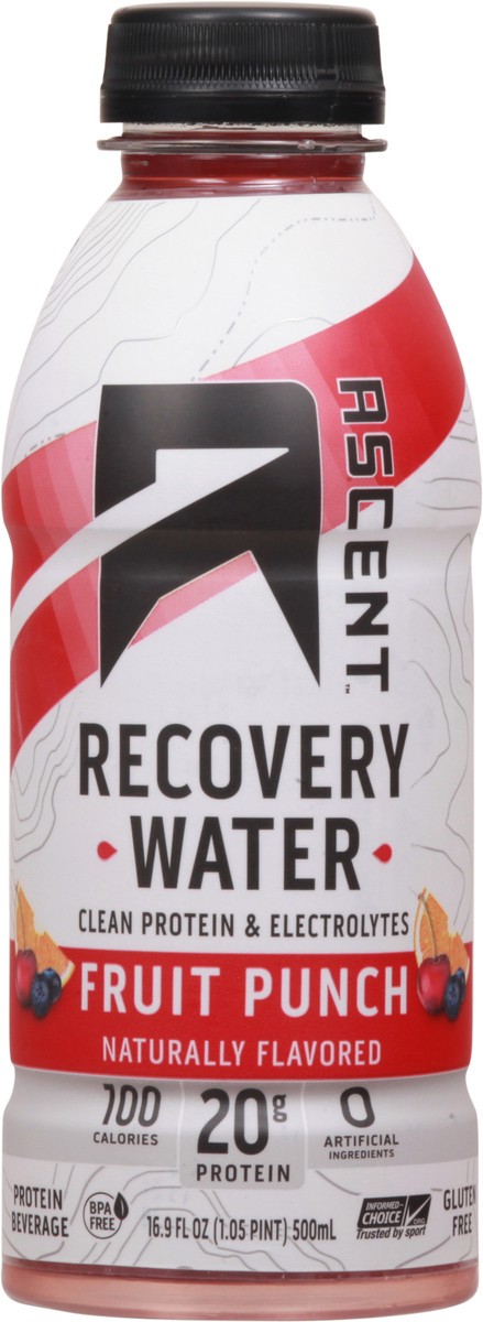 slide 8 of 9, Ascent Recovery Water, Fruit Punch - 16.9 oz, 16.9 oz