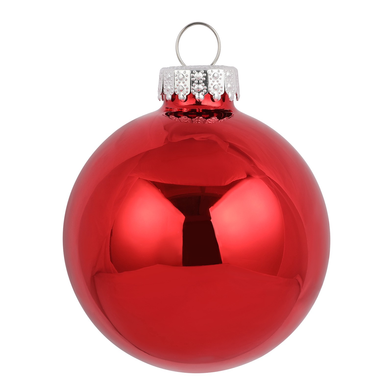 slide 3 of 3, 6 Pack 2.5" Red Shiny Glass Ball Ornaments By Ashland, 6 ct