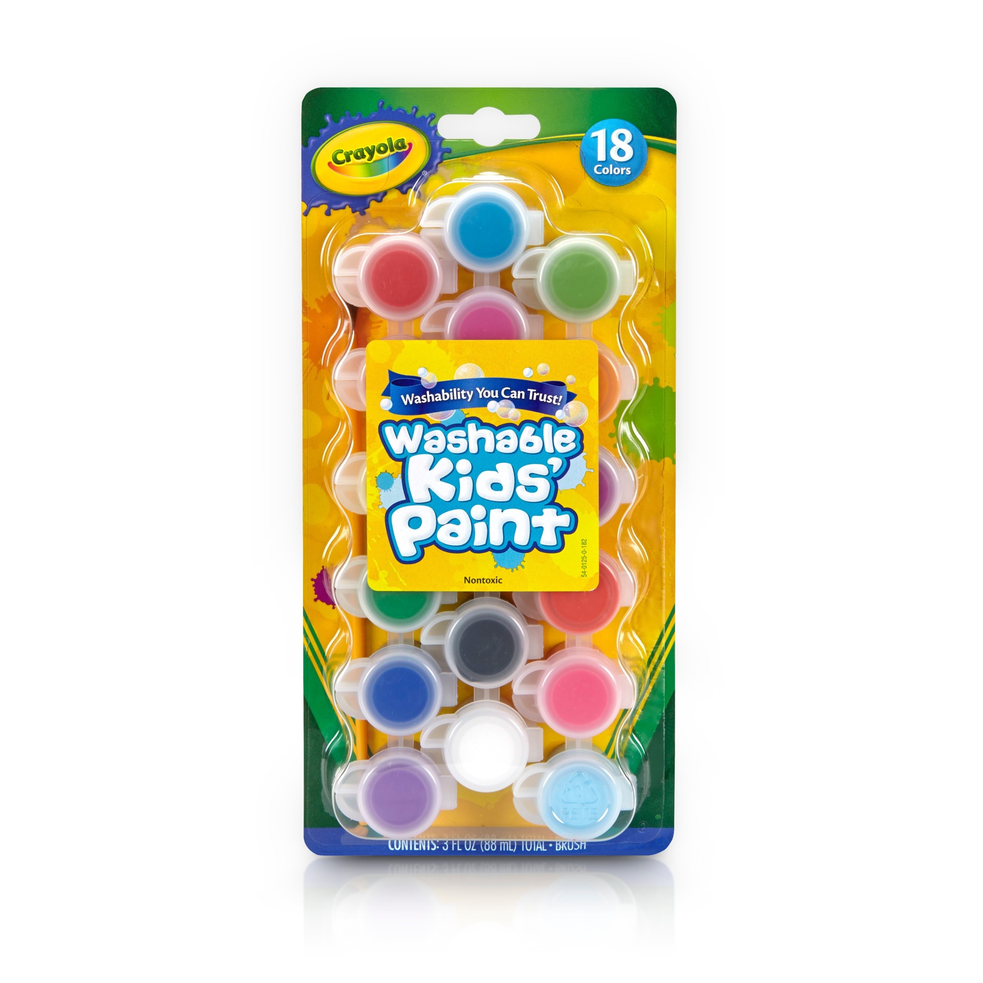 slide 1 of 3, Crayola Washable Kids' Paint Set, 18 ct; 3 fl oz
