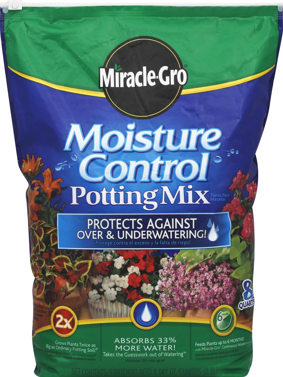 slide 2 of 3, Miracle-Gro Potting Mix 8 qt, 8 qt