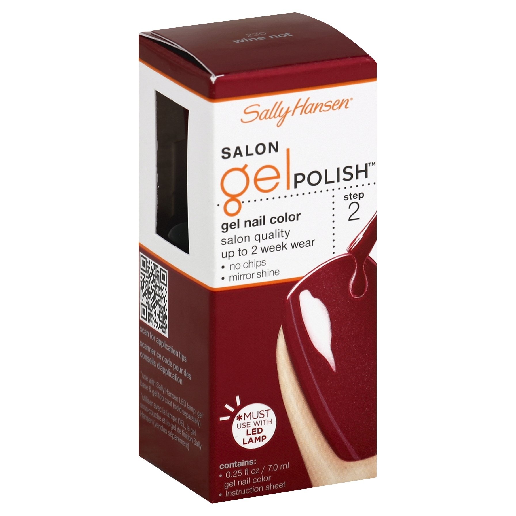 slide 1 of 1, Sally Hansen Salon Gel Polish Gel Nail Color Wine Not, 1 ct