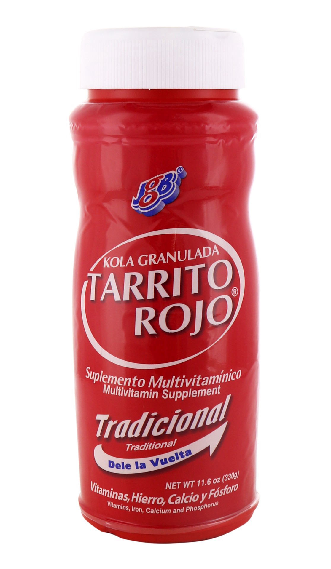 slide 1 of 1, JGB JBG Kola Granulada Tarrito Rojo Multivitamin Supplement, 11.6 oz