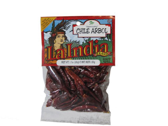 slide 1 of 1, La India Chile Arbol, 1 oz