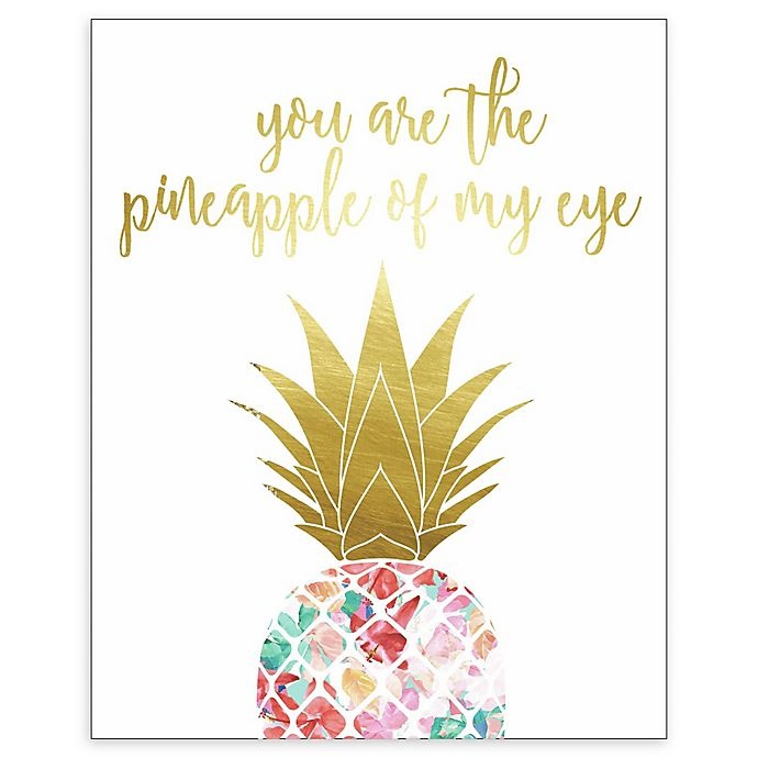 slide 1 of 1, RoomMates Pineapple of My Eye Square Framed Wall Art, 8 in