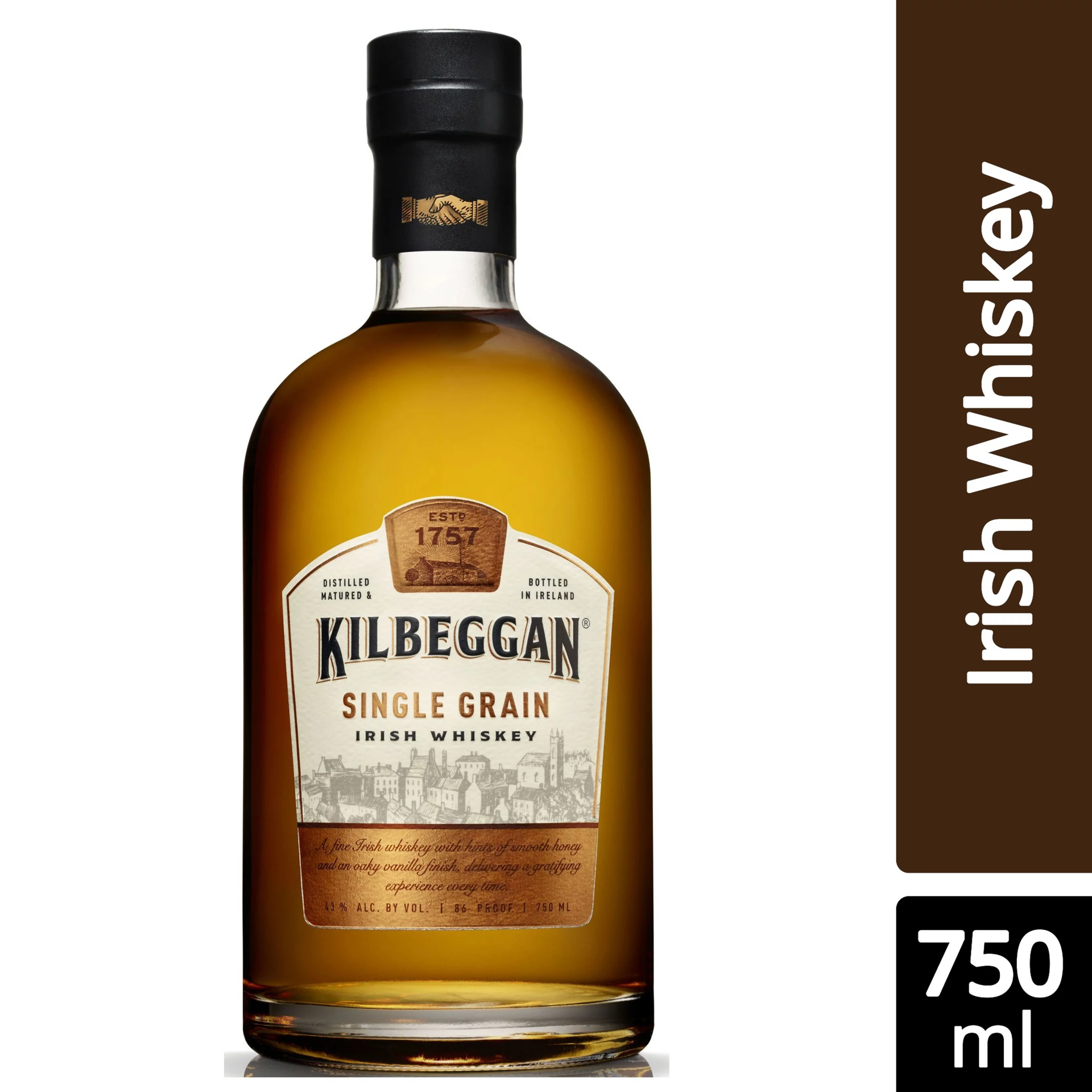 slide 1 of 2, Kilbeggan Whiskey 750 ml, 750 ml