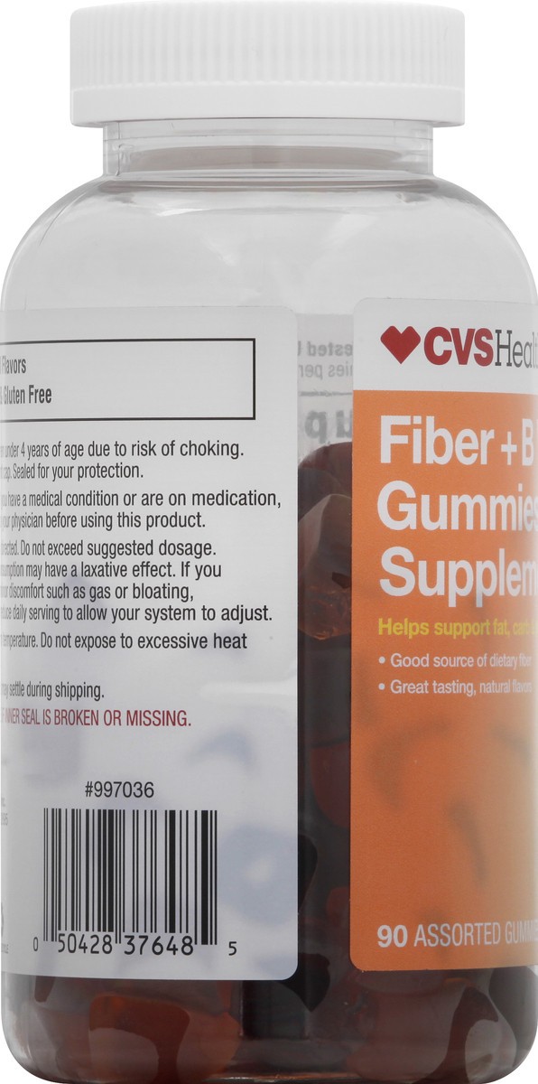 slide 2 of 7, CVS Health Fiber + B Vitamins Assorted Gummies, 90 ct
