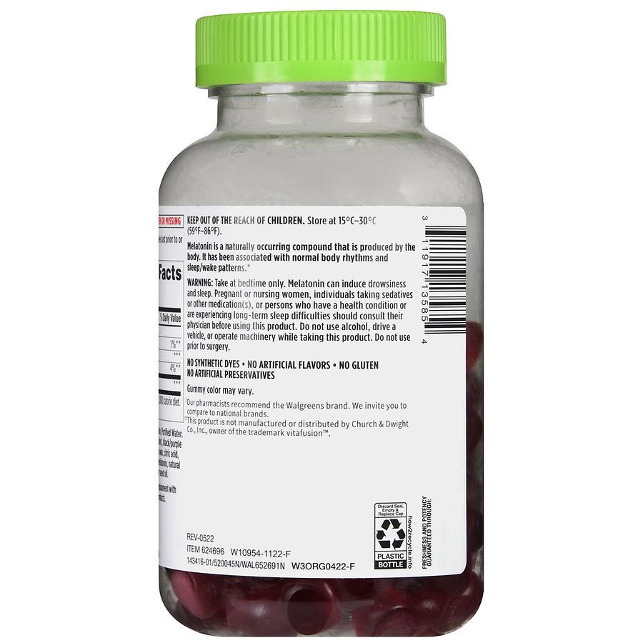 slide 5 of 5, Walgreens Extra Strength Melatonin 5 mg, 120 ct