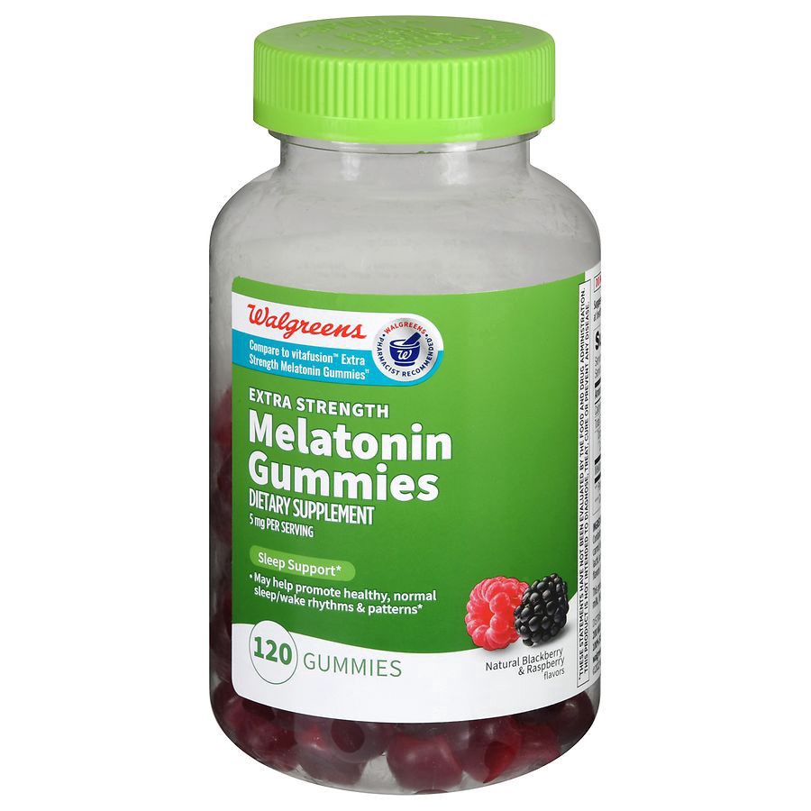 slide 1 of 5, Walgreens Extra Strength Melatonin 5 mg, 120 ct