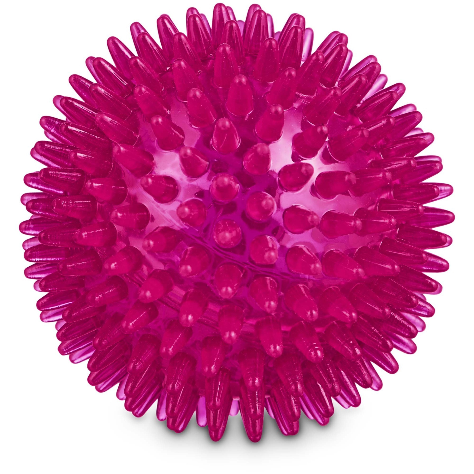 slide 1 of 1, Leaps & Bounds Romp and Run Bouncing Spiny Bone Dog Toy in Assorted Colors, x-small