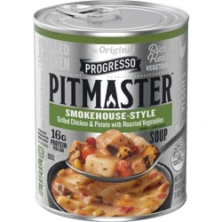 Progresso Pitmaster Grilled Chicken and Potato with Roasted Vegetables Soup, Gluten Free, 19 oz