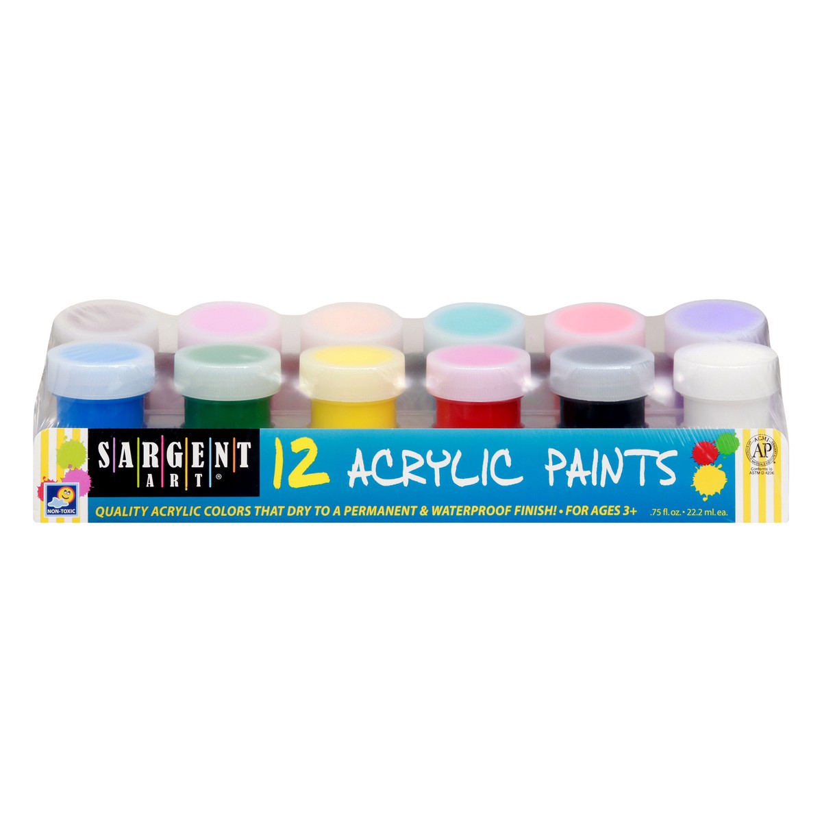 slide 1 of 11, Sargent Art Acrylic Paints 12 ea, 12 ct