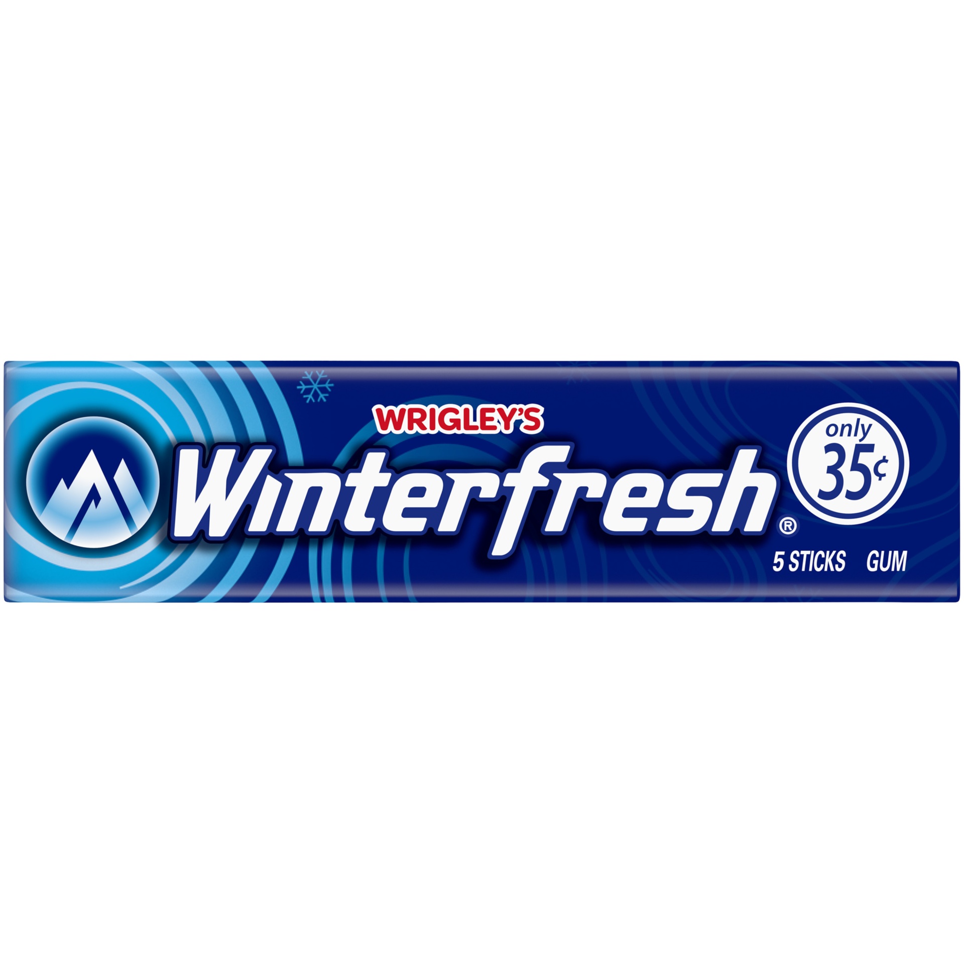 slide 1 of 4, Winterfresh WRIGLEY'S Winterfresh Chewing Gum, Single Pack, 5 Stick Pack, 5 ct