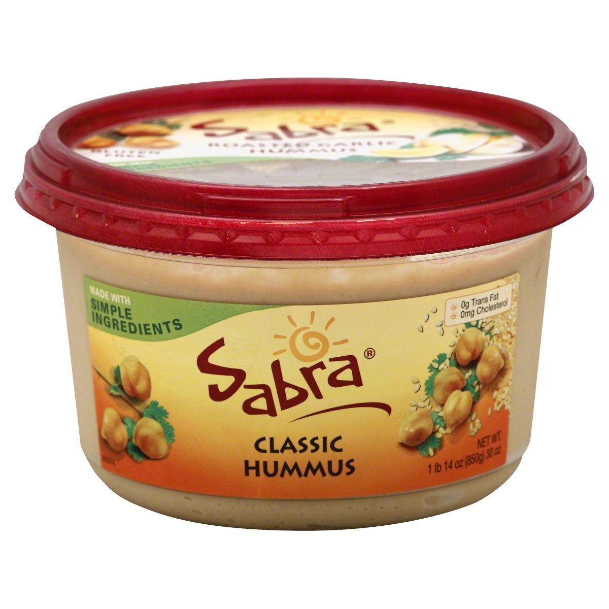 slide 1 of 1, Sabra Classic Hummus, 14 oz