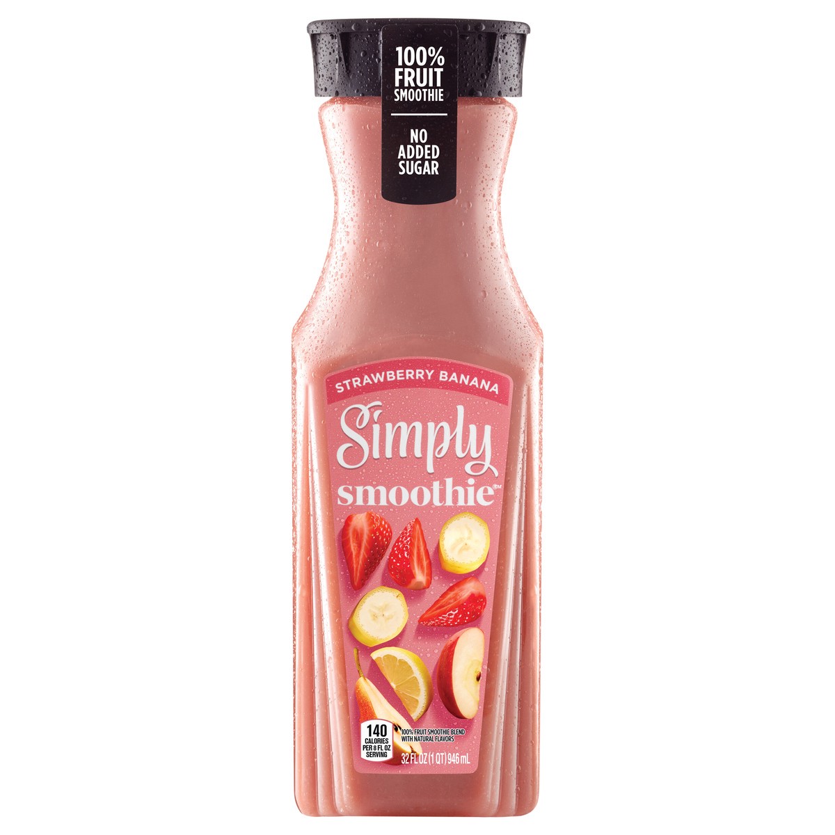 slide 1 of 2, Simply Smoothies Strawberry Banana Juice 100 Bottle- 32 fl oz, 32 fl oz