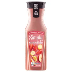 Simply Smoothies Strawberry Banana Juice 100 Bottle- 32 fl oz