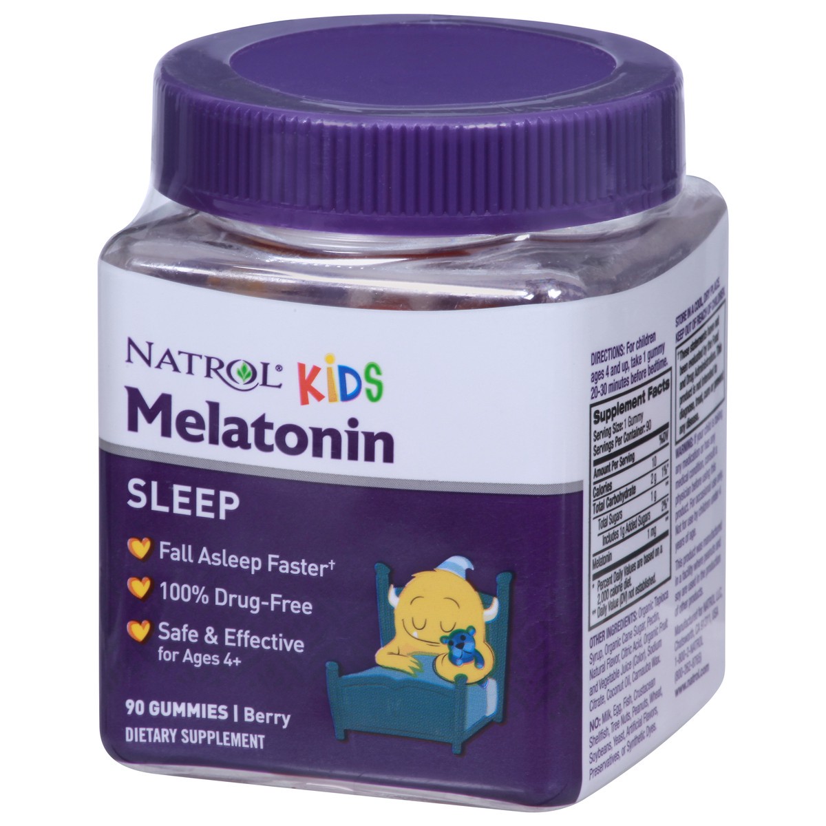 slide 2 of 9, Natrol Kids' Melatonin Sleep Aid 1mg Gummies - Berry - 90ct, 90 ct