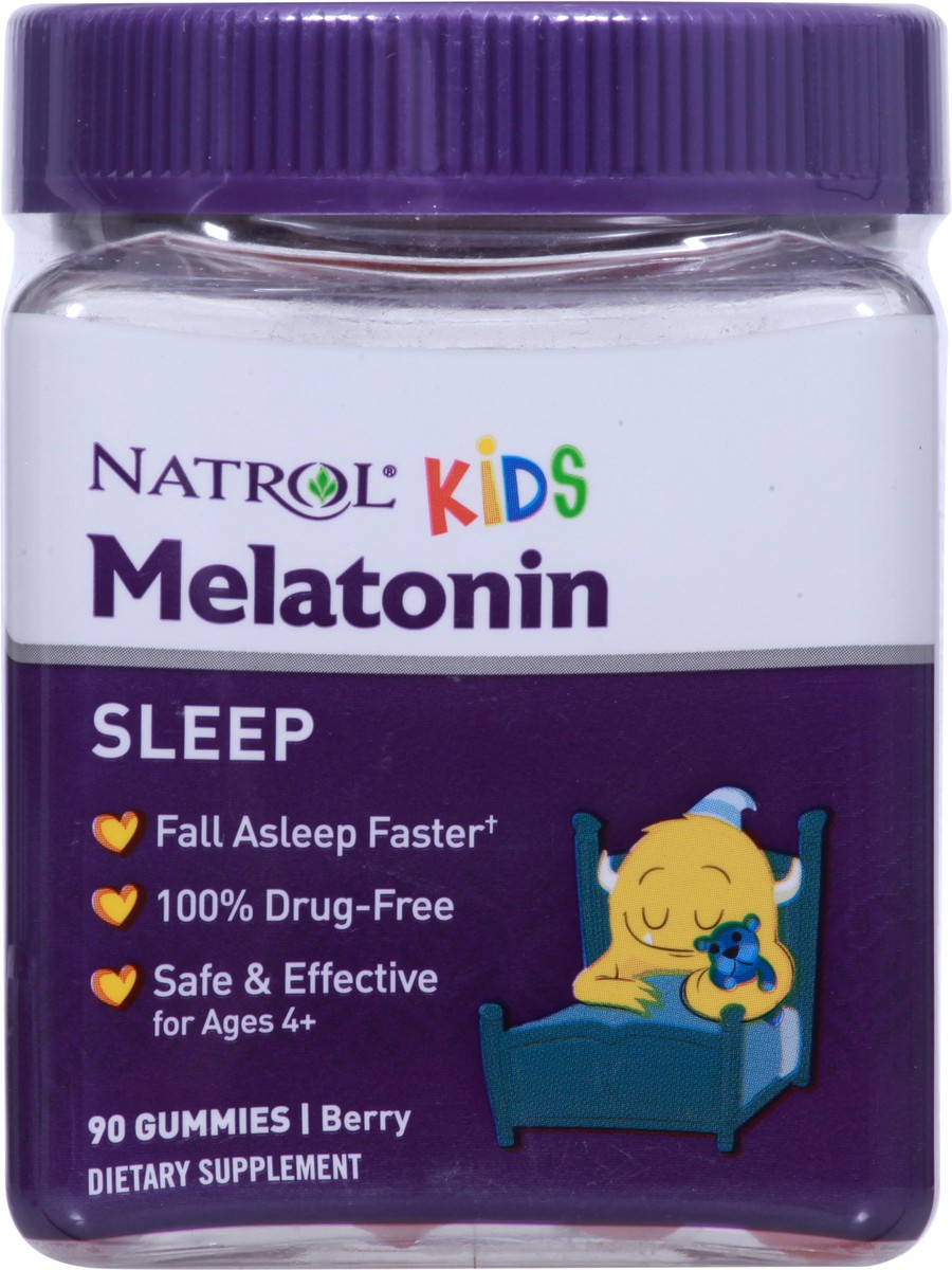 slide 5 of 9, Natrol Kids' Melatonin Sleep Aid 1mg Gummies - Berry - 90ct, 90 ct