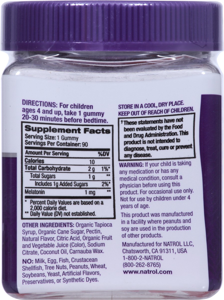 slide 7 of 9, Natrol Kids' Melatonin Sleep Aid 1mg Gummies - Berry - 90ct, 90 ct