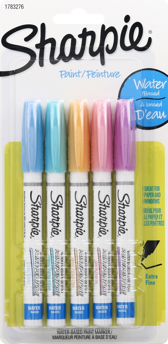 slide 5 of 9, Sharpie Extra-Fine Pastel Paint Pen, Assorted Colors, 5 ct