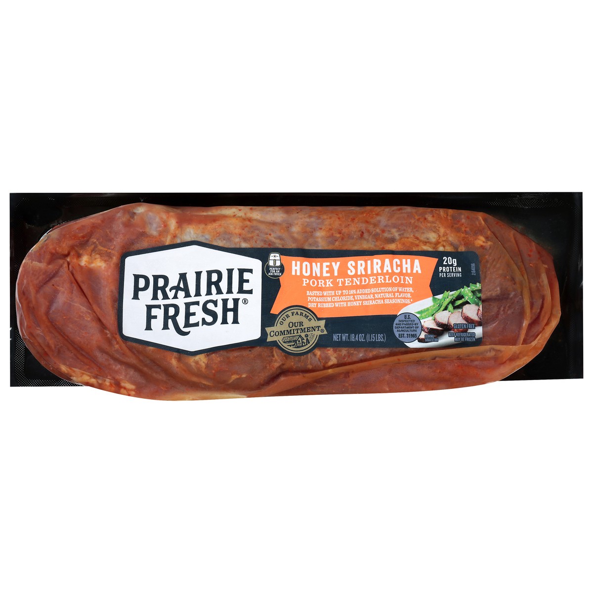 slide 1 of 13, Prairie Fresh Signature Mild Heat Honey Sriracha Pork Tenderloin 18.4 oz, 18.4 oz