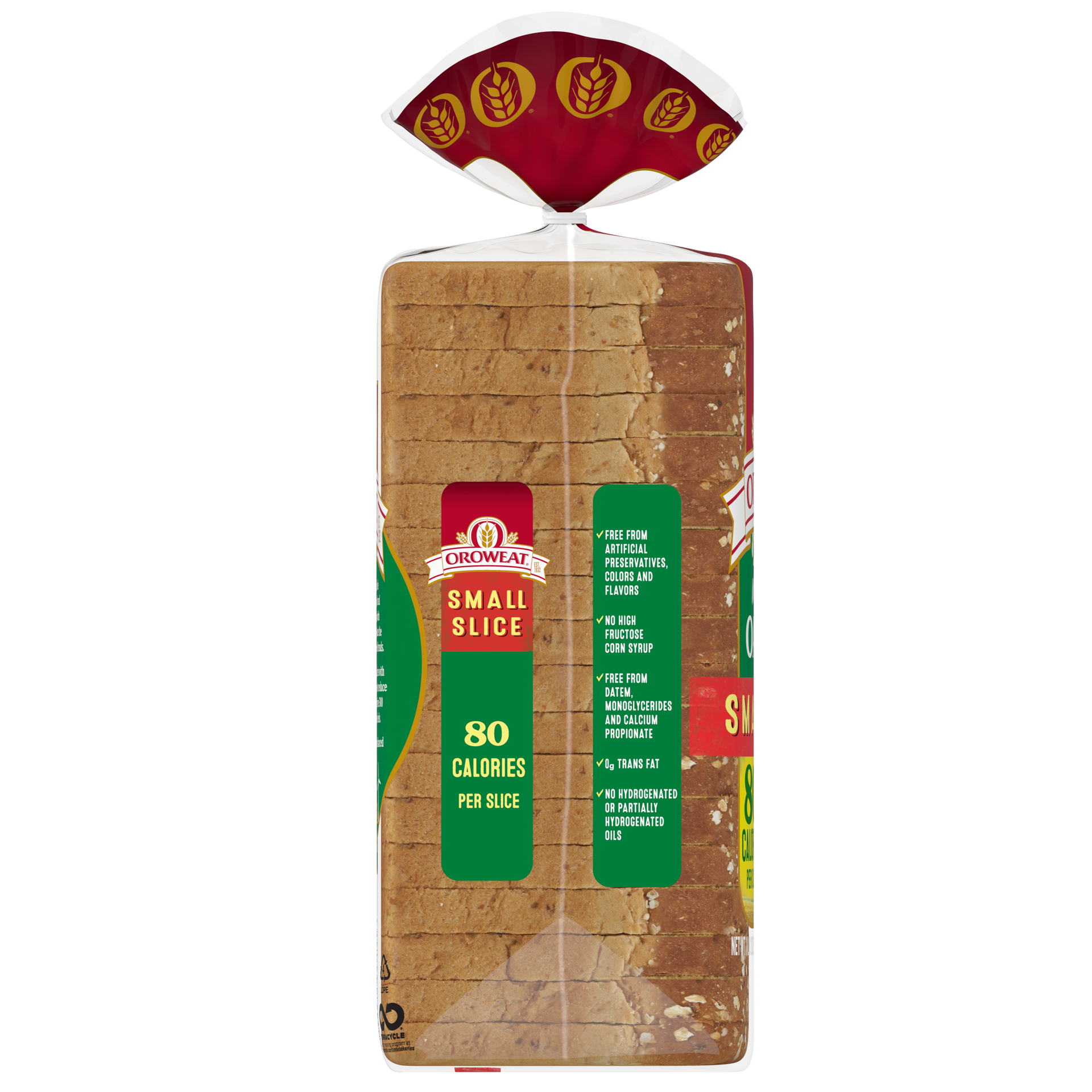 slide 5 of 5, Oroweat Small Slice Oatnut Bread, 18 oz, 18 oz