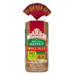 Oroweat Small Slice Oatnut Bread, 18 oz, Oat Bread, Bag