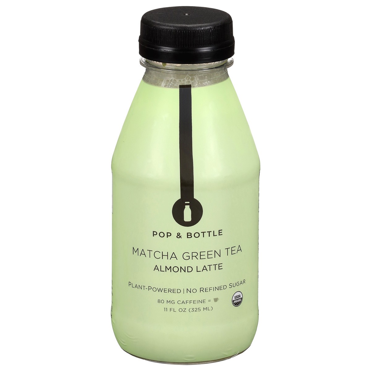 slide 1 of 12, Pop & Bottle Matcha Green Tea Almond Latte - 11 fl oz, 11 oz