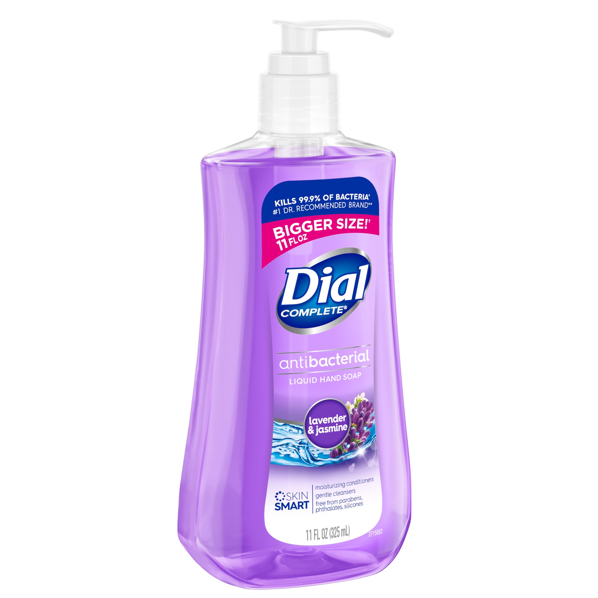 slide 4 of 5, Dial Complete Antibacterial Liquid Hand Soap, Lavender & Jasmine, 11 fl oz