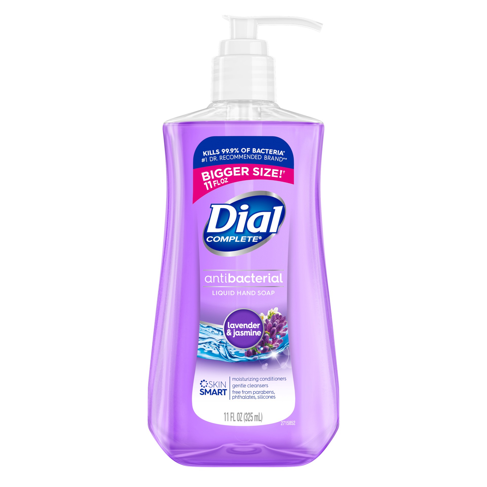 slide 2 of 5, Dial Complete Antibacterial Liquid Hand Soap, Lavender & Jasmine, 11 fl oz