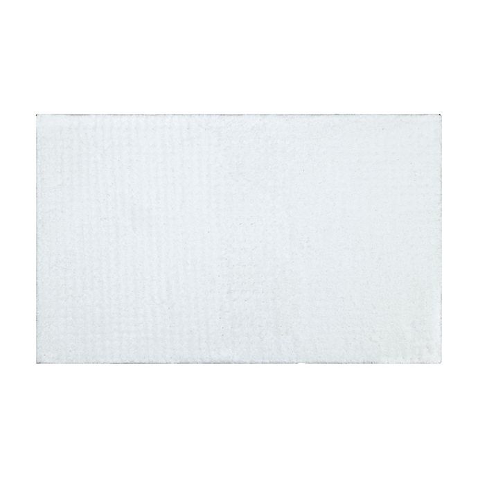 slide 1 of 4, Haven Waffle Organic Cotton Bath Rug - Bright White'', 21 in x 34 in