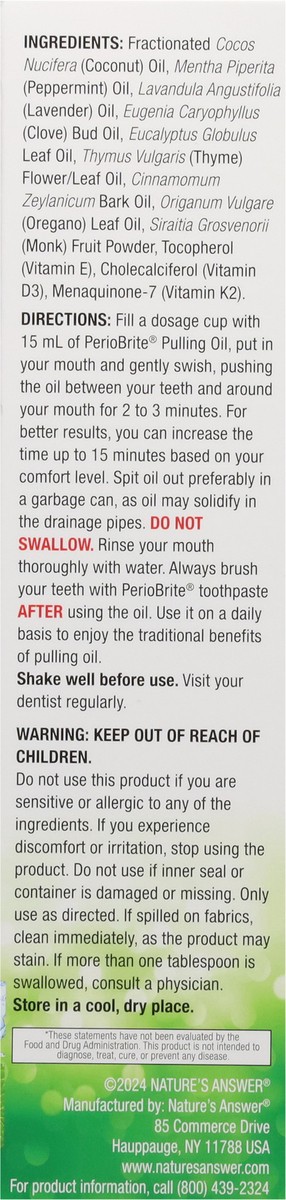 slide 9 of 12, Natures Answer Coconut Pulling Oil, 8 oz