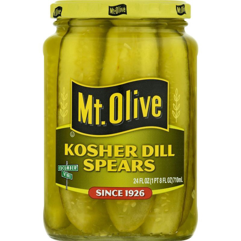 slide 1 of 4, Mt. Olive Kosher Dill Pickle Spears - 24oz, 24 oz
