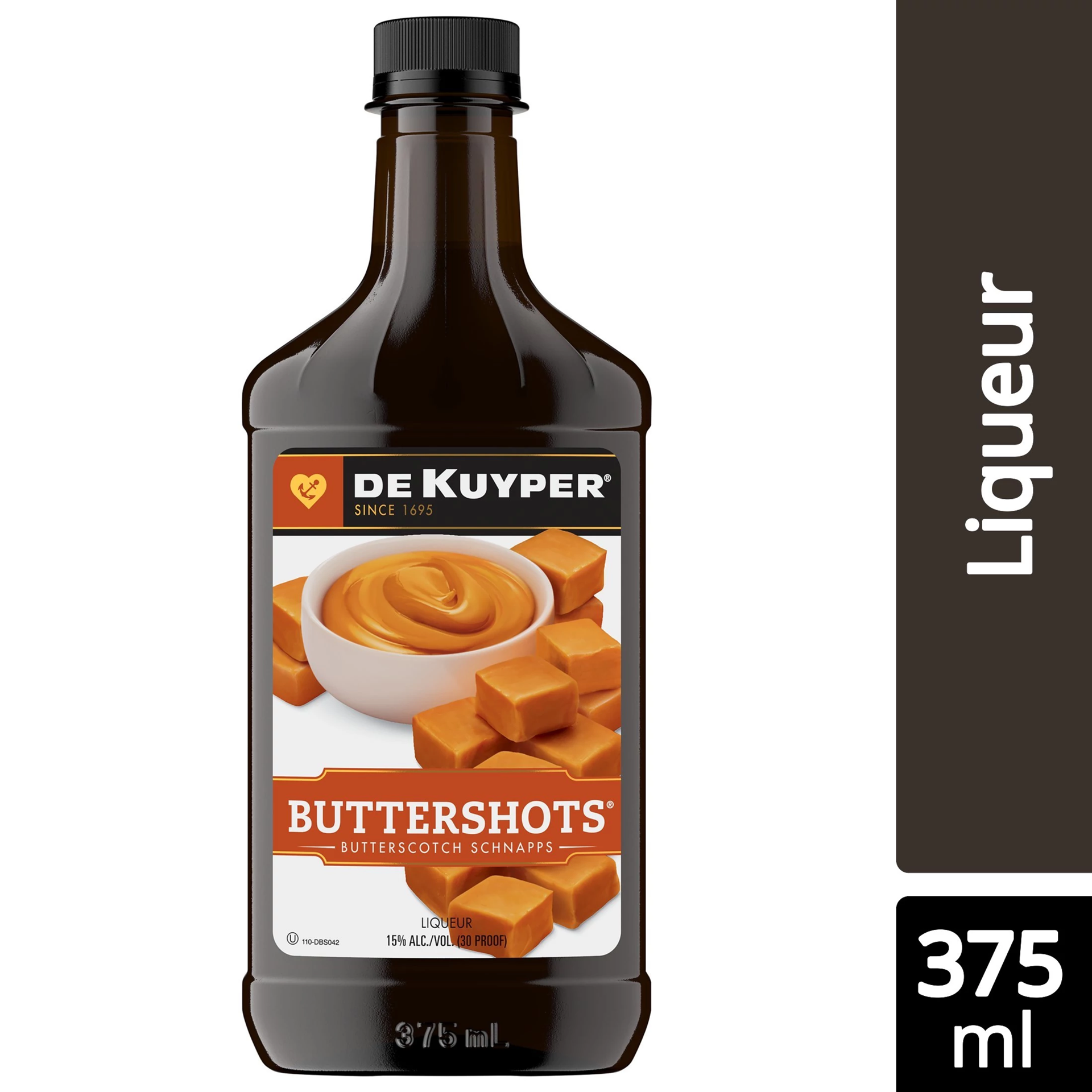 slide 1 of 2, DeKuyper Buttershots Butterscotch Schnapps Liqueur 375 ml, 375 ml