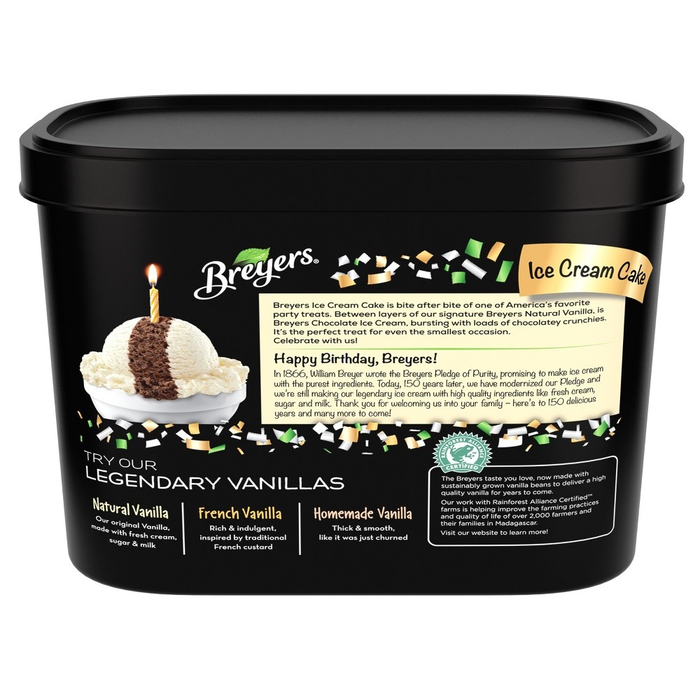 slide 2 of 2, Breyer's Ice Cream Cake with Chocolatey Crunchies, 1.5 qt