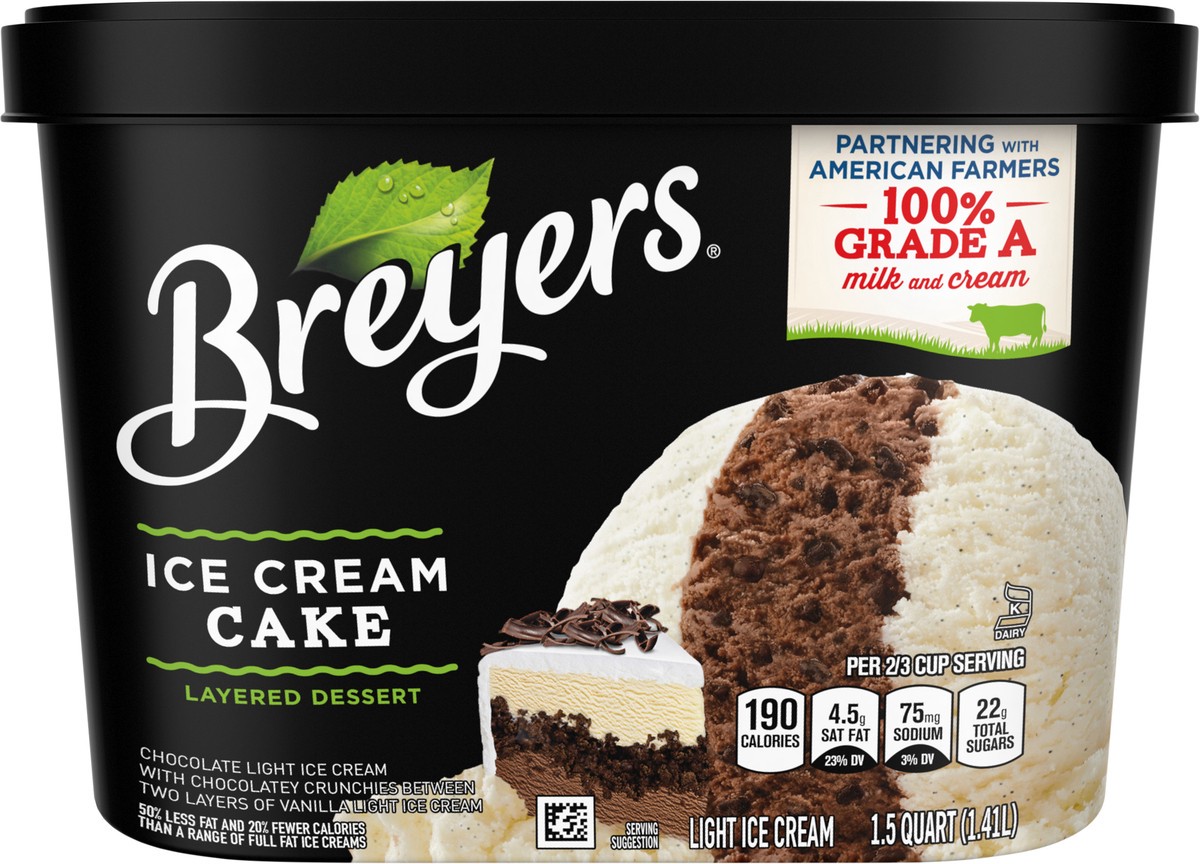 slide 2 of 9, Breyers Original Ice Cream Ice Cream Cake, 48 oz, 48 oz