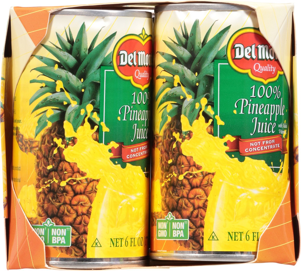 slide 11 of 14, Del Monte 100% Pineapple Juice - 6 ct, 6 ct
