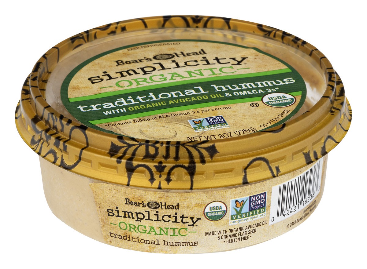 slide 3 of 9, Boar's Head Simplicity Hummus, 8 oz