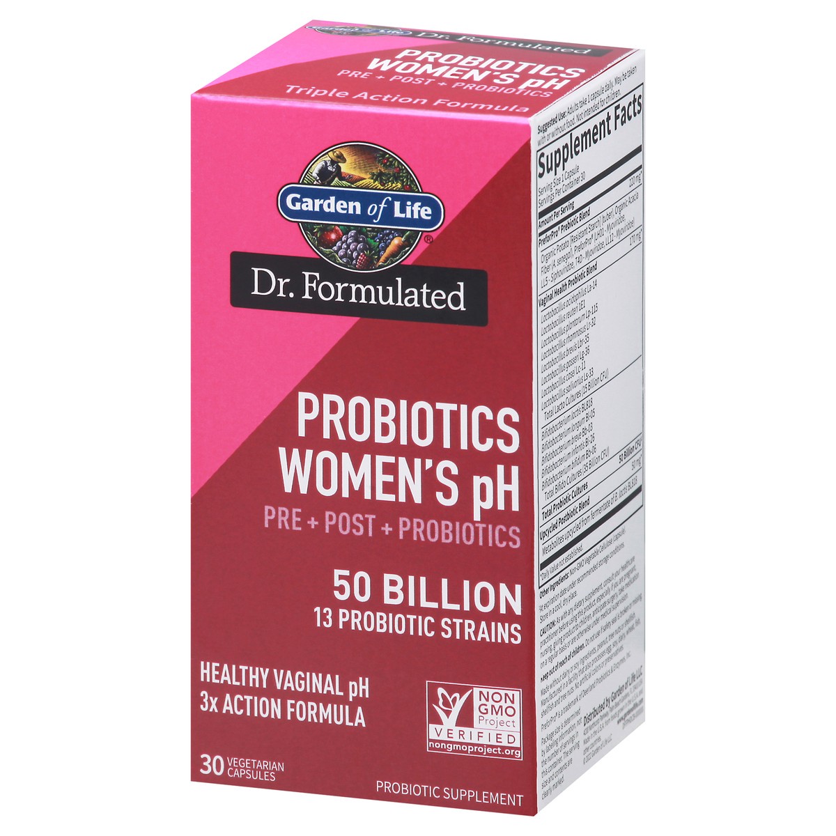 slide 3 of 14, Garden of Life Vegetarian Capsule 50 Billion Probiotics Women's pH 30 ea, 30 ct