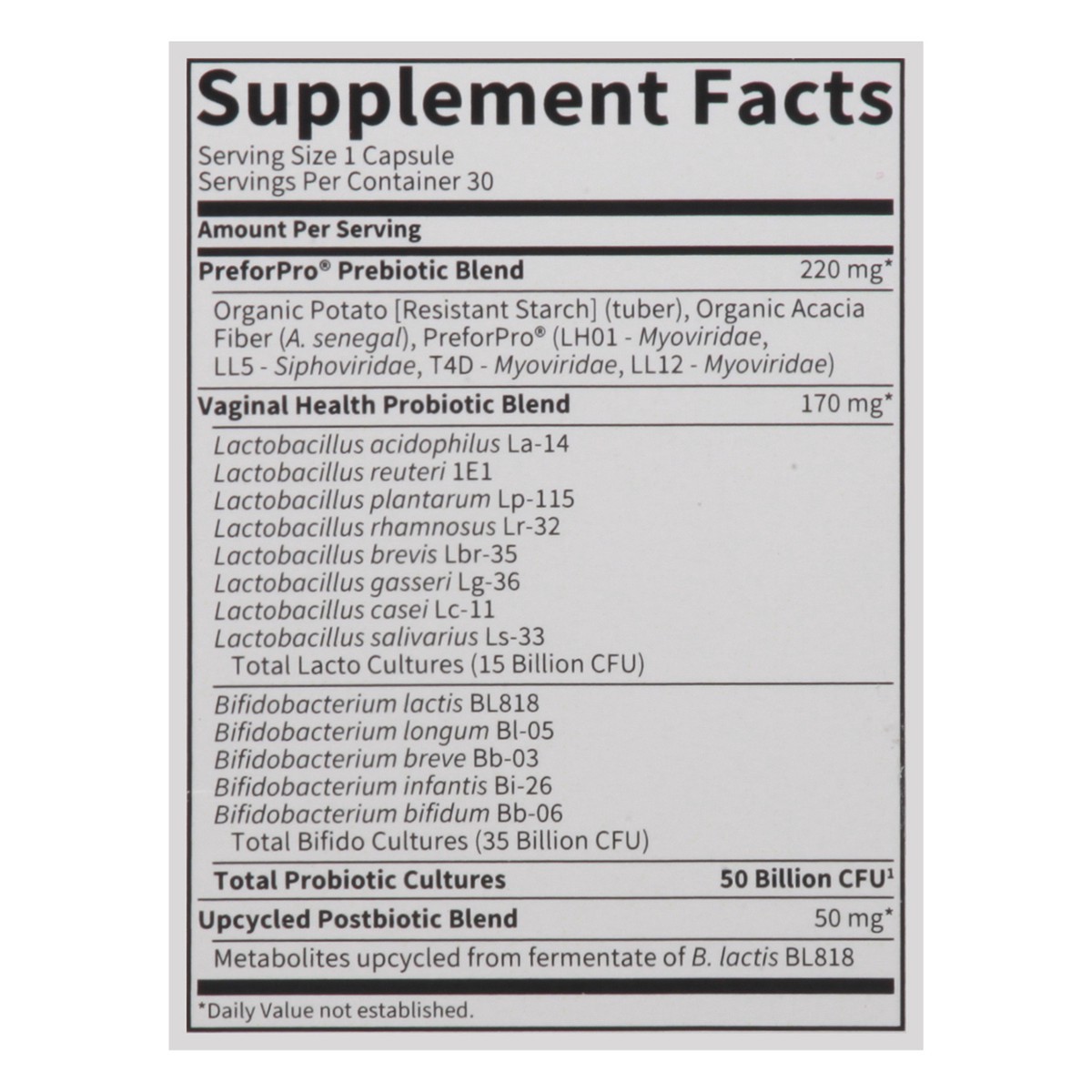 slide 5 of 14, Garden of Life Vegetarian Capsule 50 Billion Probiotics Women's pH 30 ea, 30 ct