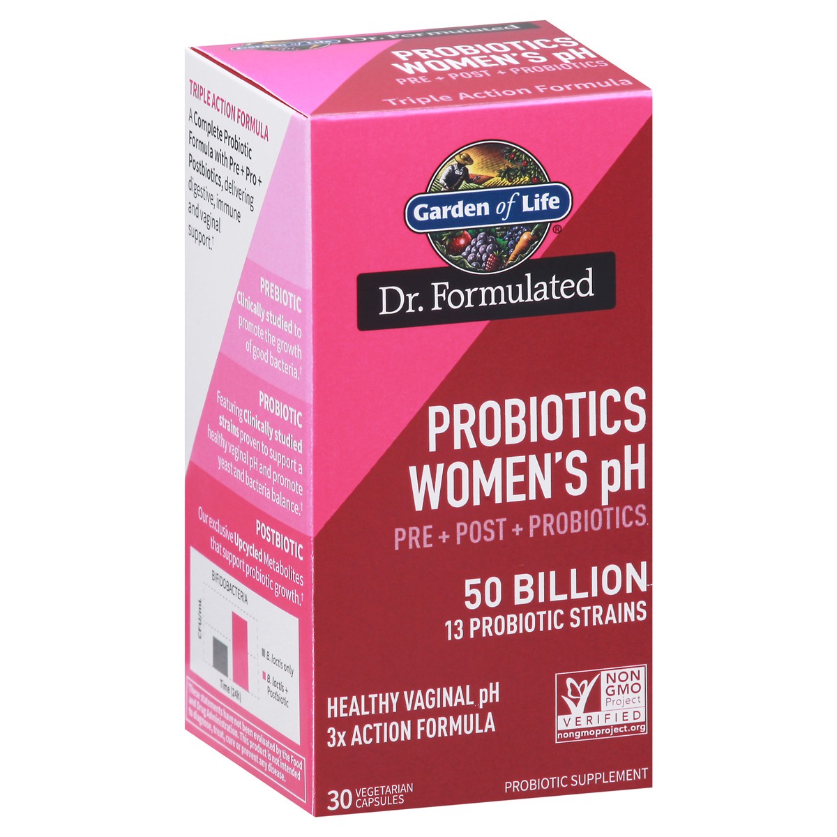 slide 11 of 14, Garden of Life Vegetarian Capsule 50 Billion Probiotics Women's pH 30 ea, 30 ct