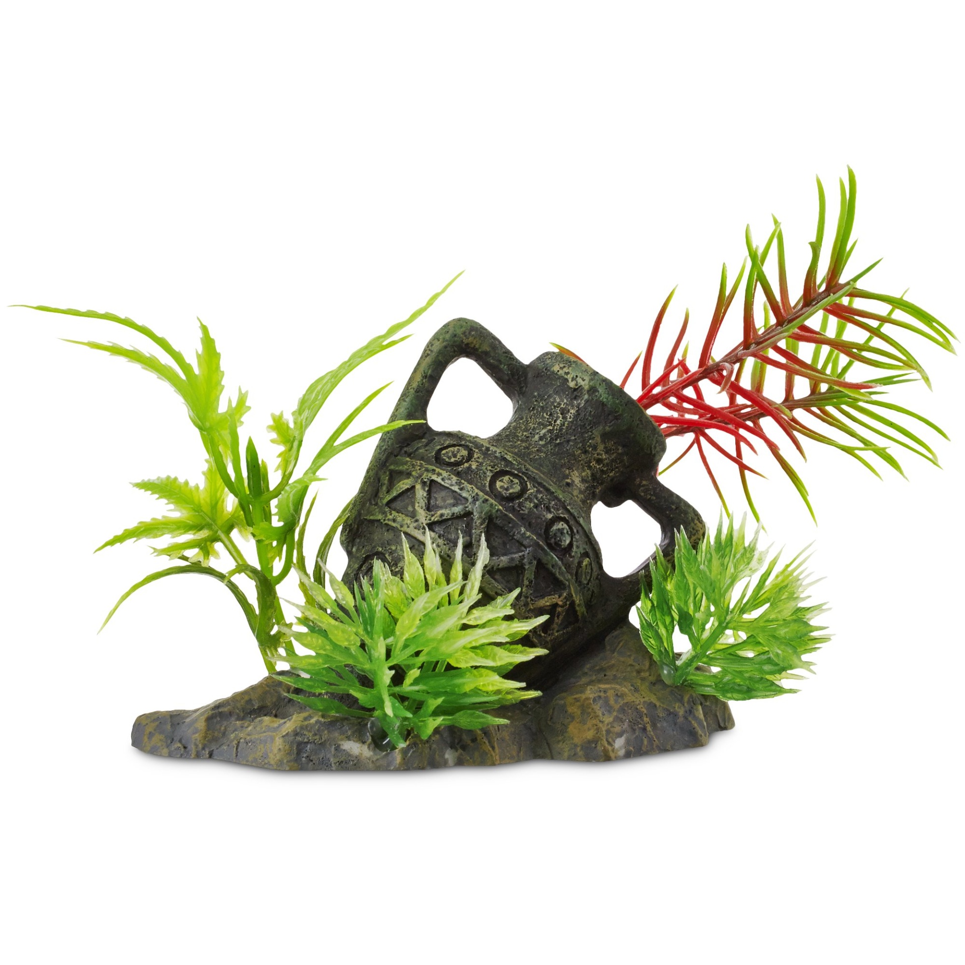 slide 1 of 1, Imagitarium Gallipot with Plant Ornament, MED