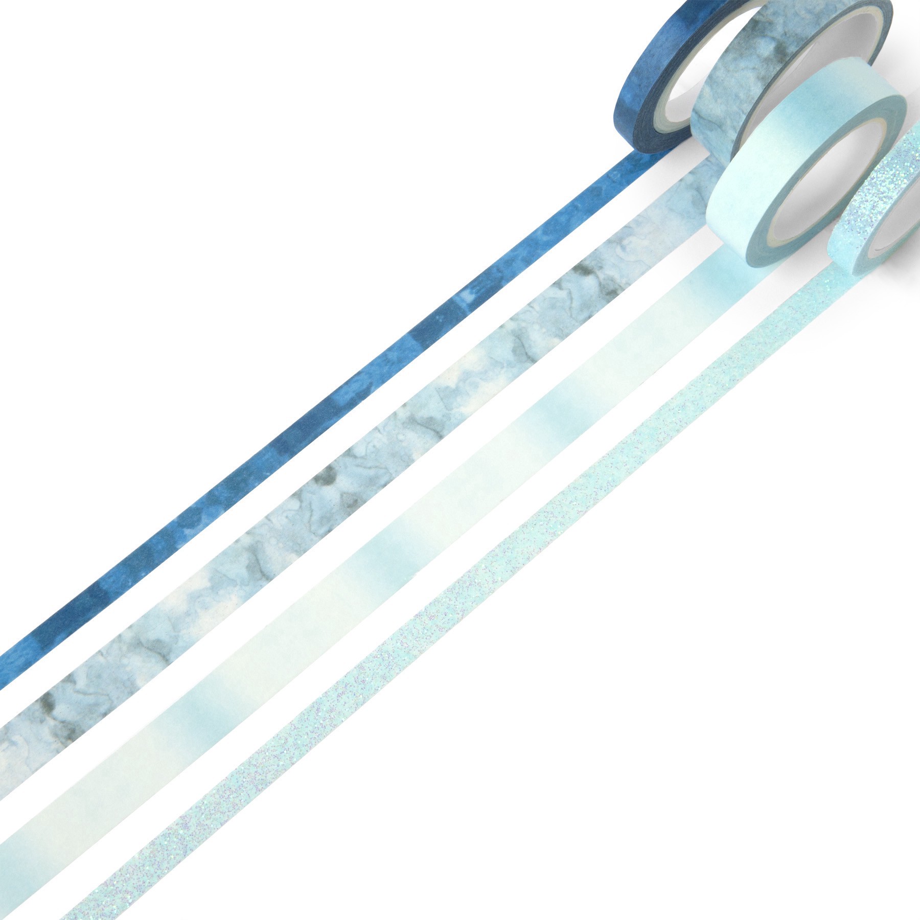 slide 2 of 5, Aqua Silver Crafting Tape Set By Recollections, 4 tapes