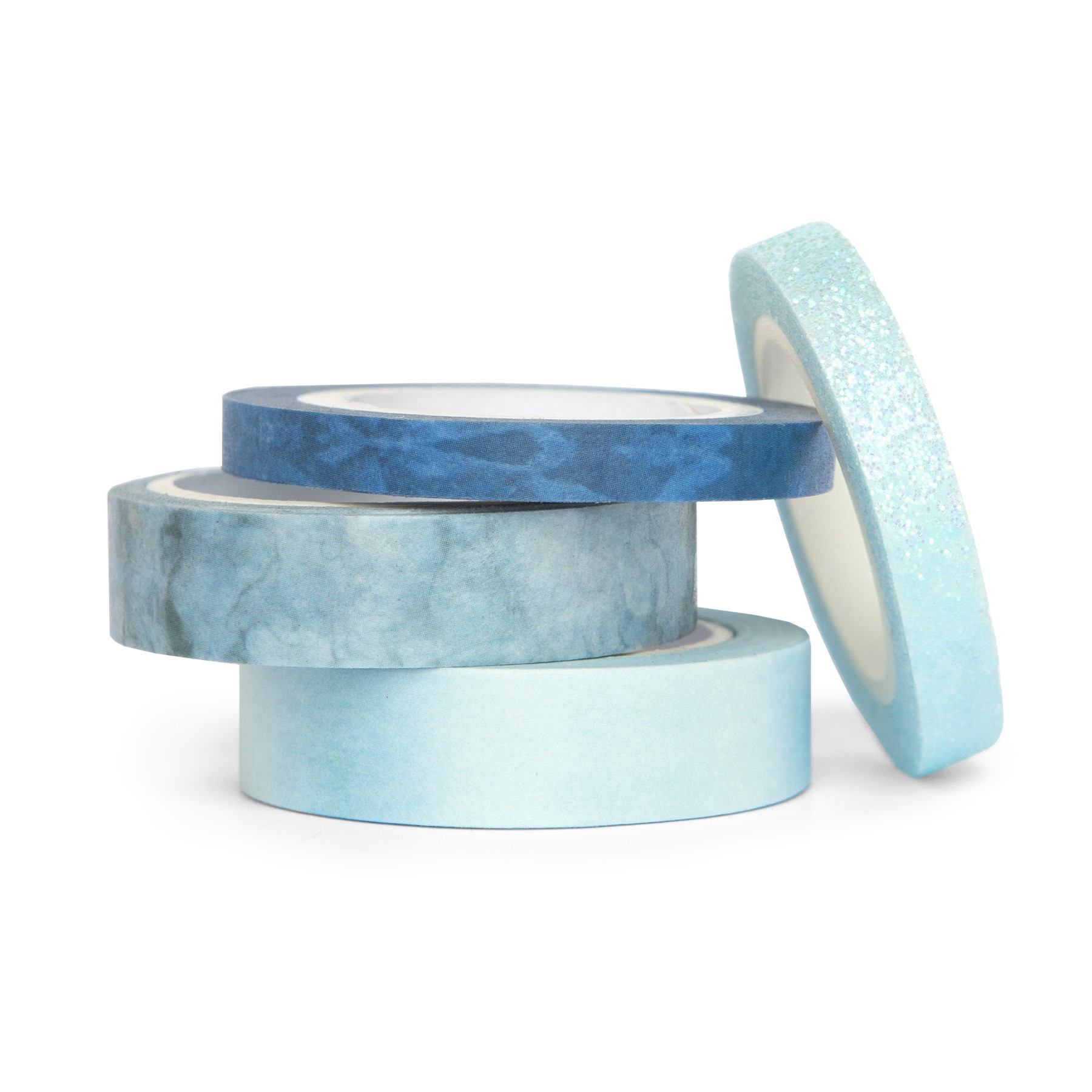 slide 3 of 5, Aqua Silver Crafting Tape Set By Recollections, 4 tapes