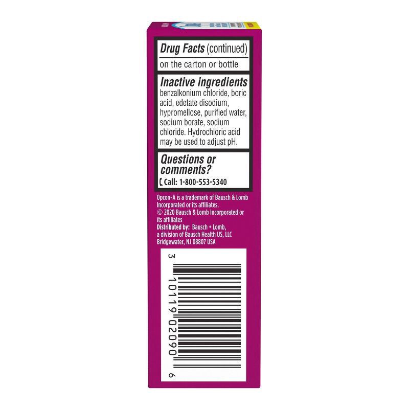 slide 4 of 6, Bausch + Lomb Opcon A Bausch & Lomb Allergy Relief Eye Drops - 0.5oz, 0.5 oz