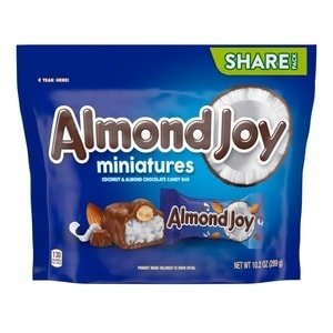 slide 1 of 1, Almond Joy Miniatures Candy, 10.2 Oz, 10.88 oz