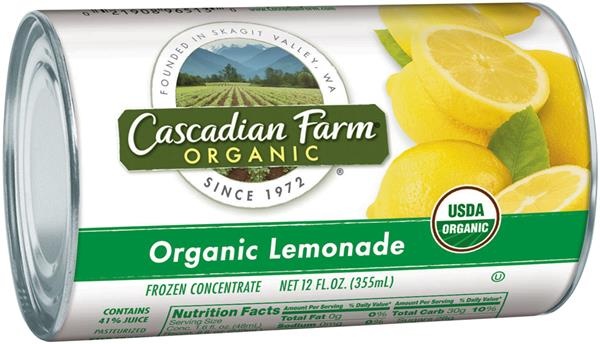 slide 1 of 1, Cascadian Farm Frozen Juice Organic Lemonade, 12 fl oz