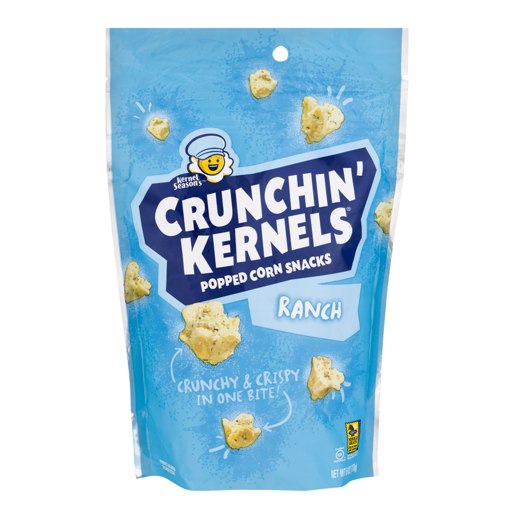 slide 1 of 1, Crunchin' Kernels Ranch Popped Corn Snacks, 6 oz