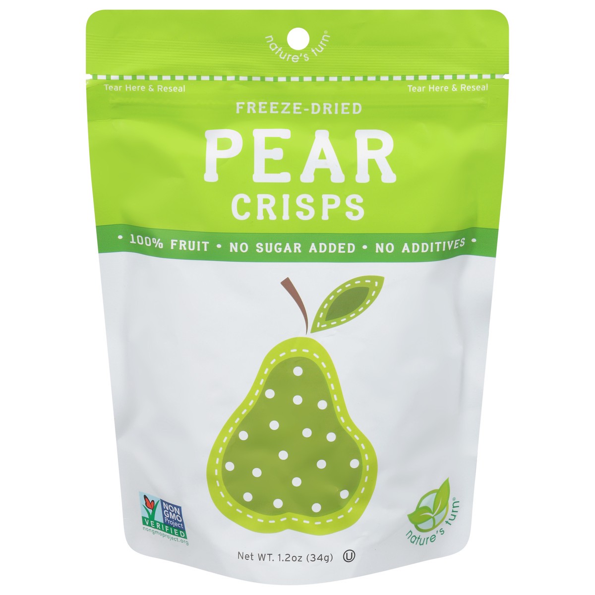 slide 3 of 4, Nature's Turn Freeze-Dried Pear Crisps 1.2 oz, 1.2 oz