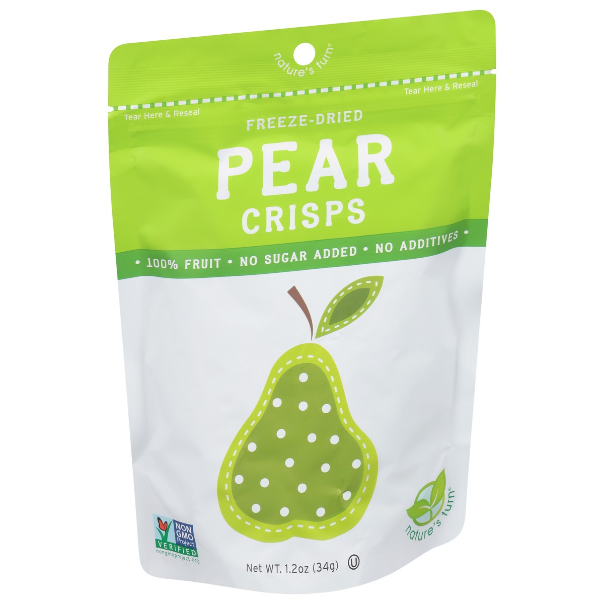 slide 4 of 4, Nature's Turn Freeze-Dried Pear Crisps 1.2 oz, 1.2 oz