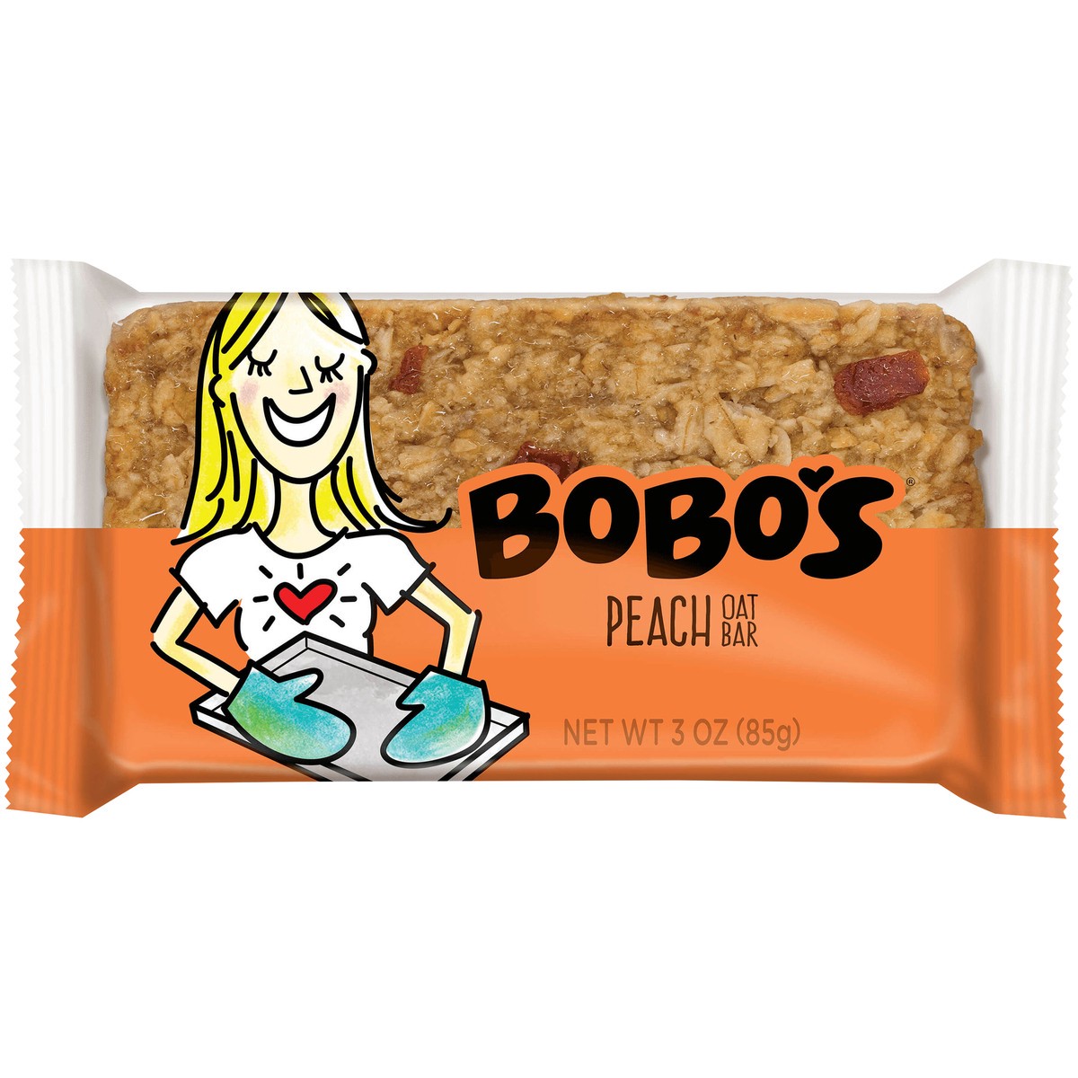 slide 1 of 5, Bobo's Oat Bar Peach-Gf, 1 ct